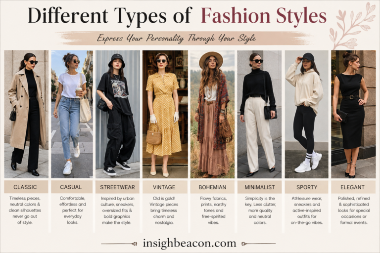 what are different types of fashion styles